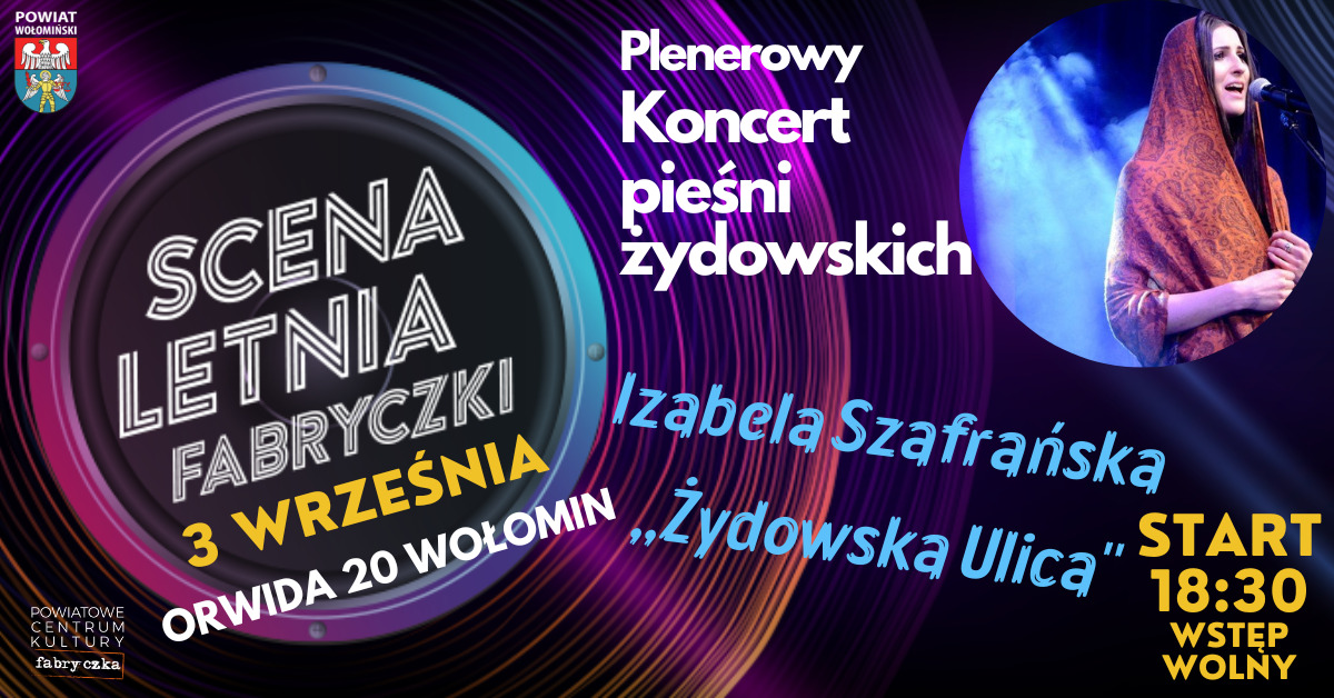PLAKAT KONCERT IZABELA SZAFRAŃSKA