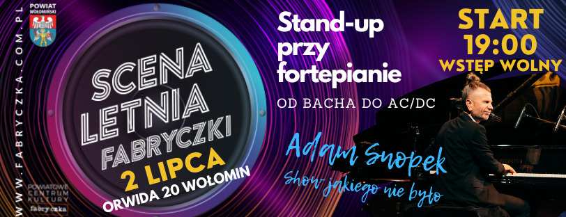 Plakat Stand-up Adam Snopek