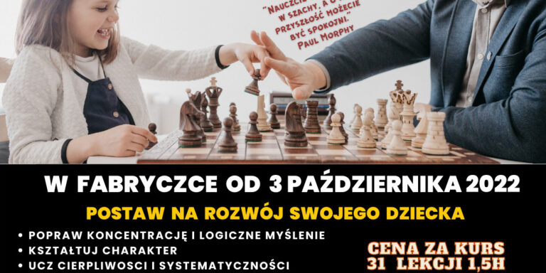Plakat kursu szach