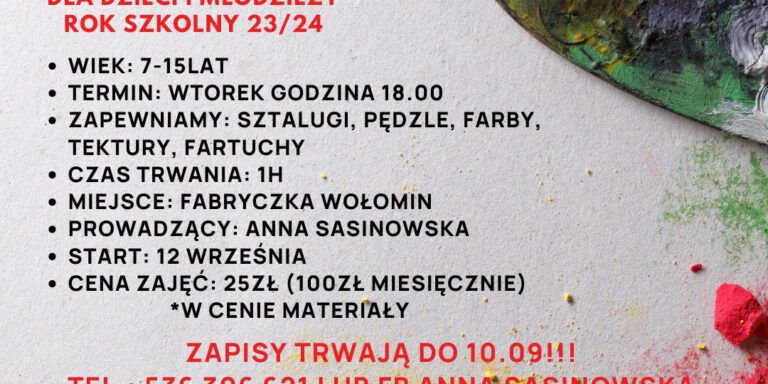 plakat zajęć